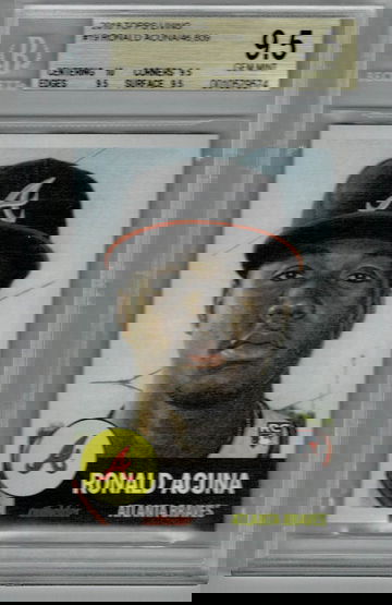 2018 TOPPS LIVING RONALD ACUNA JR. BGS 9.5 RC