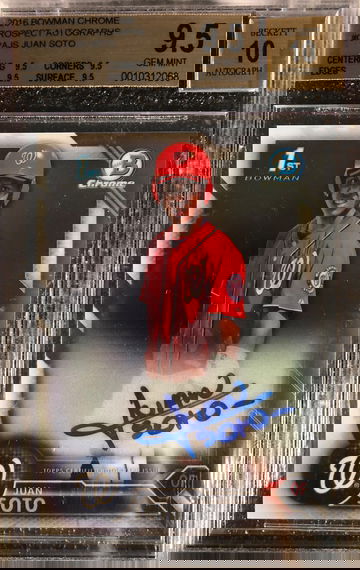 Juan Soto Bowman Chrome Auto True Gem