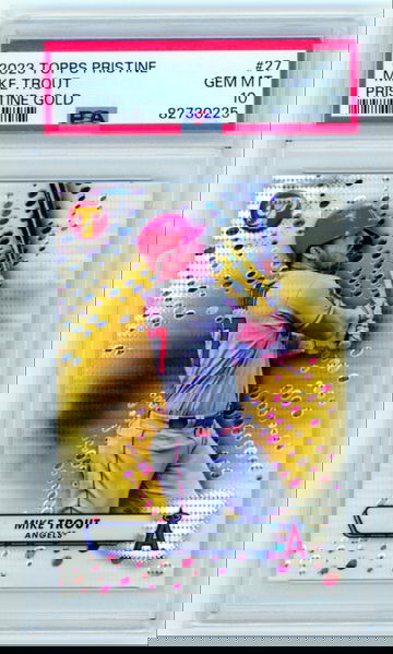 2023 Topps Pristine #27 Mike Trout Pristine Gold PSA 10 GEM MINT!