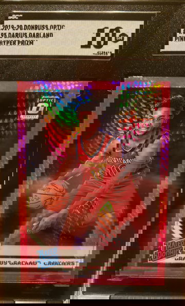 2019 Donruss Optic Darius Garland RC Rookie #195 Pink Hyper Prizm SGC 10