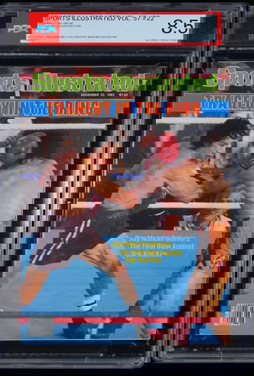 1982 RAY BOOM BOOM MANCINI Sports Illustrated PSA 8.5 Magazine Newsstand SI Rare