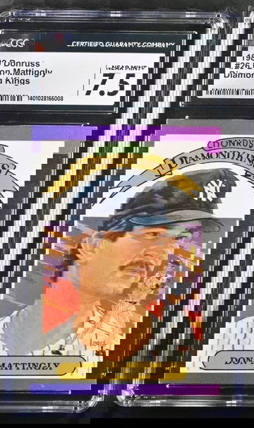 1989 Donruss Diamond Kings #26 Don Mattingly CGC 7.5