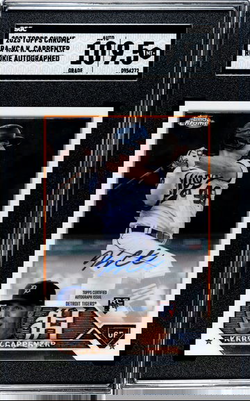 Kerry Carpenter Topps Chrome Rookie Auto