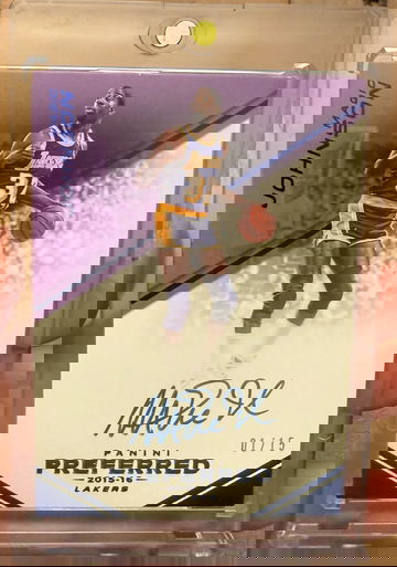 2015 Panini Preferred Magic Johnson Blue Auto /15