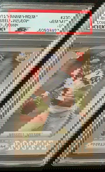 Russell Wilson 2012 Prizm #230 Towel Down PSA 10