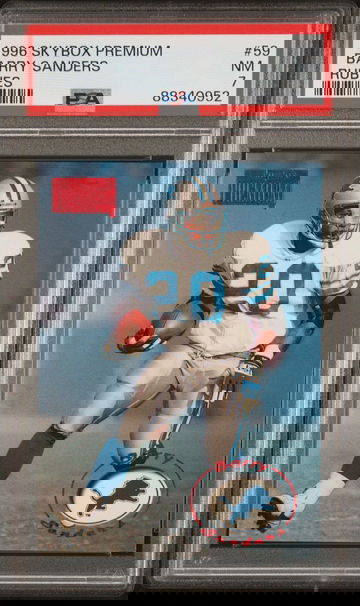 1996 Skybox Premium Barry Sanders Rubies PSA 7