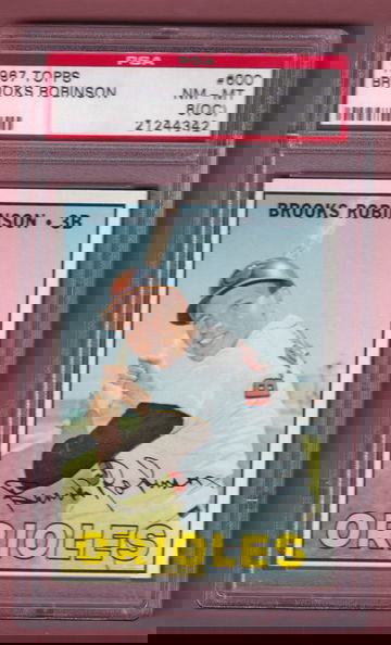 1967 Topps #600 Brooks Robinson PSA 8(OC)