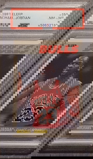 1987 Fleer #59 Michael Jordan PSA 8