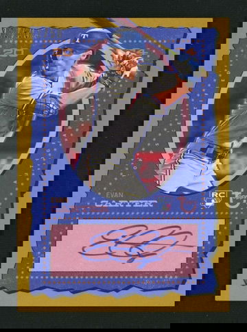 2024 Topps Brooklyn Collection Gold Evan Carter #AC-EC RC Auto /50