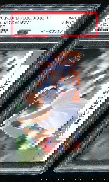 2002 Upper Deck Golf #41 Silver Phil Mickelson PSA 9 MINT