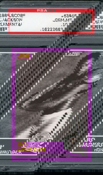 BO JACKSON - 1989 Score # 384S - PSA 10