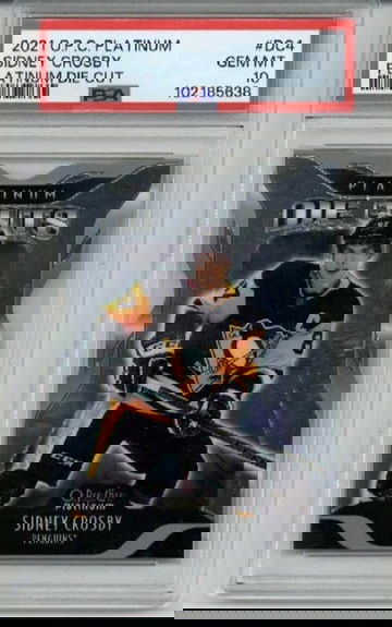 2021 OPC O-PEE-CHEE PLATINUM DIE CUT SIDNEY CROSBY PENGUINS PSA 10