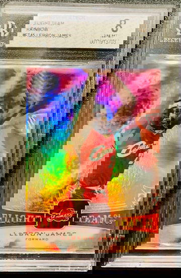 2004-05 Upper Deck Flight Team Rainbow Lebron James BGS 8 POP 2