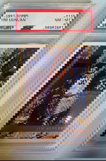 1997 Topps Tim Duncan PSA 8