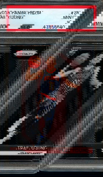 2018 Panini Prizm Trae Young #78 PSA Mint 9