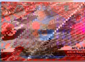 2024/Panini Mosaic/Camo Red Prizm/Malik Nabers RC/NFL Debut