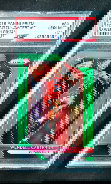 2018 Panini Prizm - Wendell Carter Jr - Rookie Green Prizm PSA 10 Gem Mint