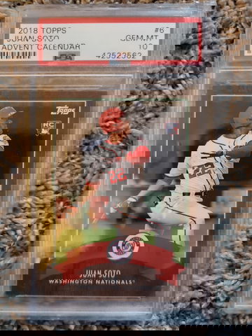 2018 Topps Advent Juan Soto PSA 10 low pop