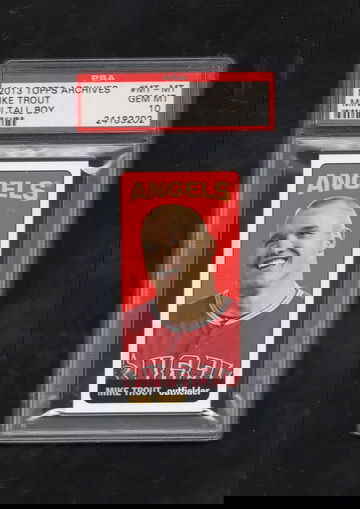 2013 Topps Archives Mini Tall Boy #MT-MT Mike Trout PSA 10 GEM MINT