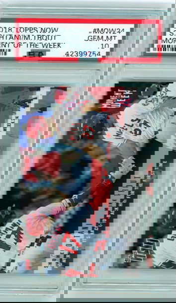 2018 Topps Now #MOW24 S.Ohtani/M.Trout Moment of the Week PSA 10 GEM MINT!