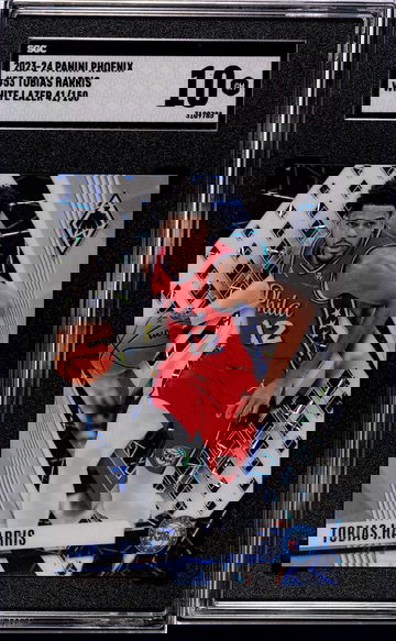 2023-24 Panini Phoenix #53 Tobias Harris White Lazer /150 SGC 10