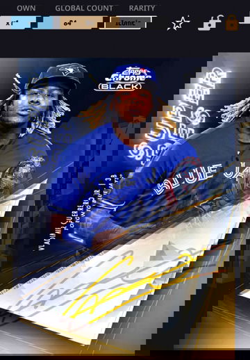 2020 Chrome Black Super Futures Gold Auto Vlad Guerrero /84