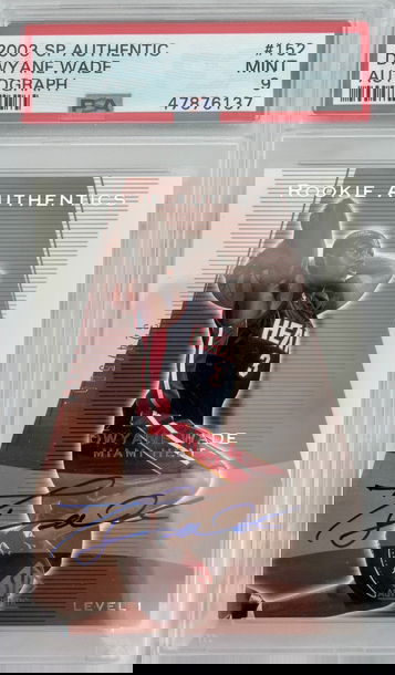 2003 Dwayne Wade SP Authentic Autograph PSA 9