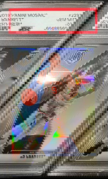 2019-20 Panini Mosaic Silver Prizm RJ Barrett Knicks RC Rookie PSA 10 GEM MT #229