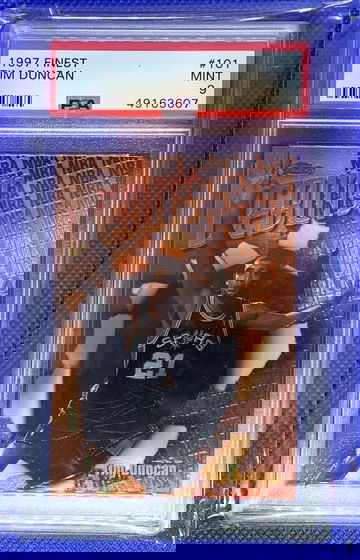 Tim Duncan 1987 Topps Finest #101 PSA 9