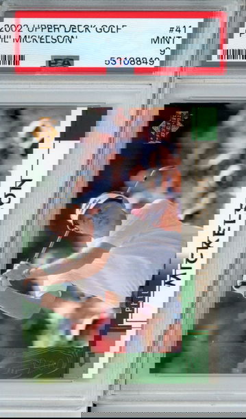 PHIL MICKELSON 2002 Upper Deck #41 Golf PSA 9 MINT