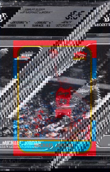 1986 Fleer Michael Jordan #57 BGS 8.5