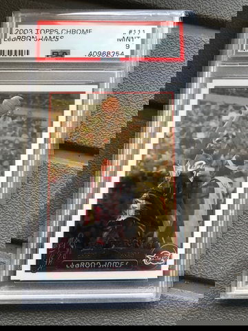 2003 Lebron James Topps Chrome PSA 9