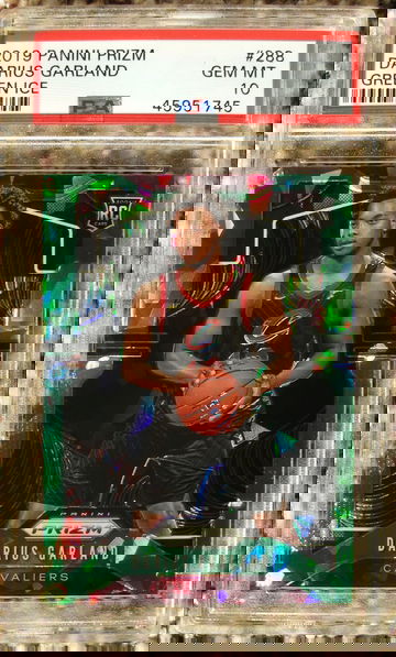 Darius Garland 2019 Prizm #288 Green Ice PSA 10 