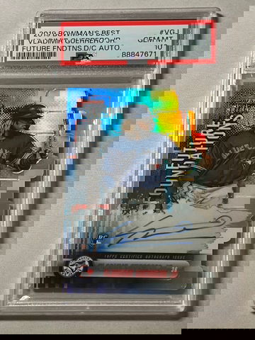 2019 Bowman’s Best Vladimir Guerrero Jr. Future Foundations Die-Cut Rookie Autograph #VGJ 35/50 PSA GEM MINT 10