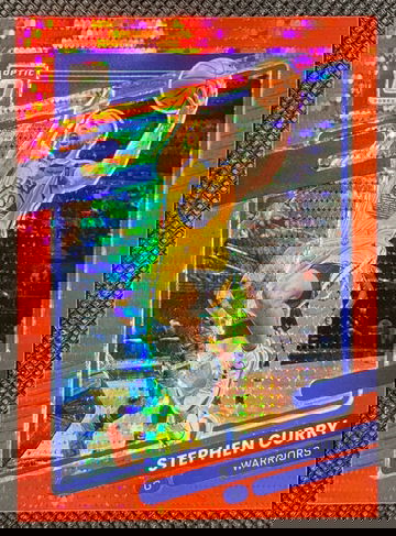 2021-22 Panini Donruss Optic - Stephen Curry Red Pulsar Prizm SP #128 Warriors