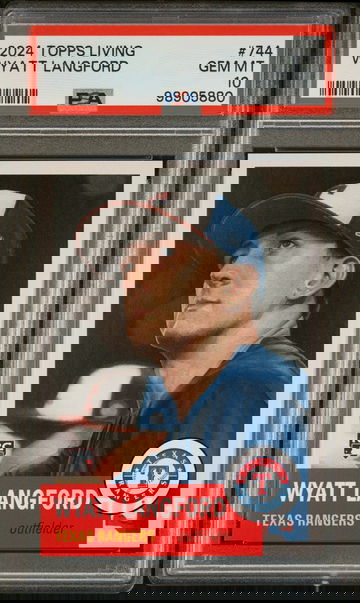 2024 TOPPS WYATT LANGFORD LIVING #744 PSA 10