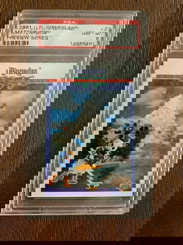 1991 Upper Deck Disneyland Preview Series Matterhorn #2 PSA 8