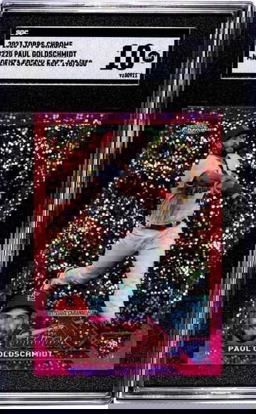 2023 Topps Chrome #220 Paul Goldschmidt Magenta Speck. Ref. /350 SGC 10