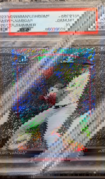 2023 Bowman Chrome Joendry Vargas Shimmer PSA 10