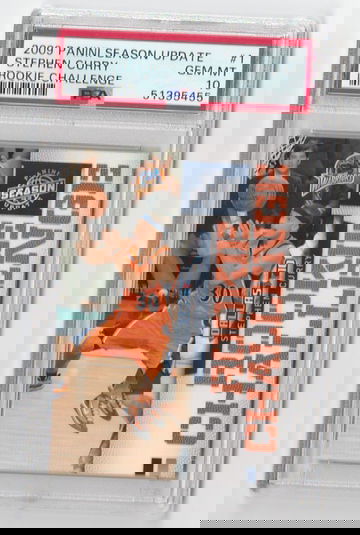 PSA 10 GEM MINT 2009 PANINI SEASON UPDATE STEPHEN CURRY ROOKIE CHALLENGE CARD #1