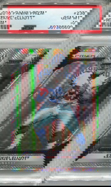 2016 PANINI PRIZM SILVER PRIZM #238 EZEKIEL ELLIOTT RC PSA 10 GEM MINT