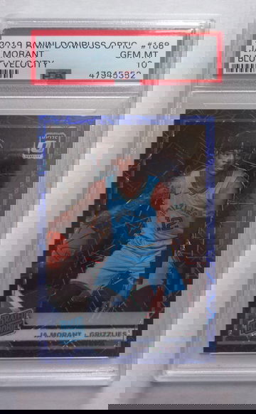 Ja Morant 2019 Donruss Optic Blue Velocity RC PSA 10 (Shipping from Australia)