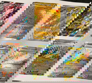 Pokemon Lot (6) Mewtwo 213 Jolteon Flareon Leafeon Joltik Walking Wake