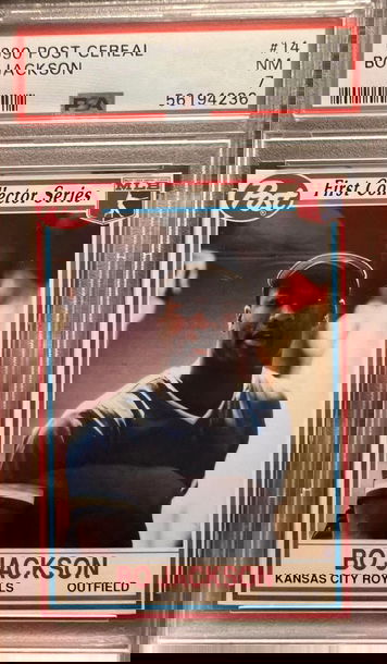 1990 Post Cereal #14 Bo Jackson PSA 7 POP 3