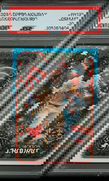 2024 Topps Holiday Jackson Chourio #H119 RC PSA 10