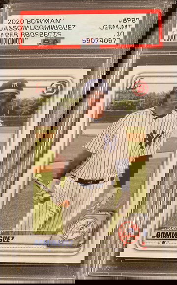 2020 bowman Jasson Dominguez paper prospects psa 10 gem mint BP-8
