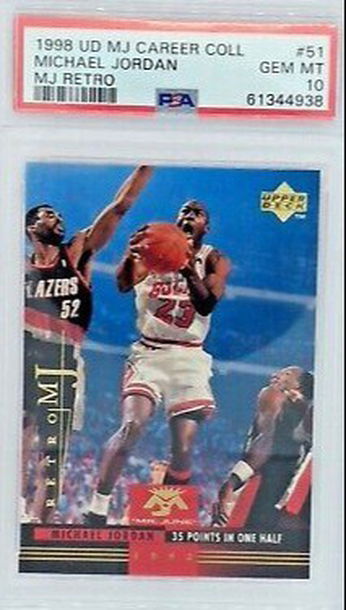 1998 Upper Deck UD MJ Career Collection Retro Mr. June 35 Points 51 Michael Jordan Chicago Bulls PSA 10 Gem Mint
