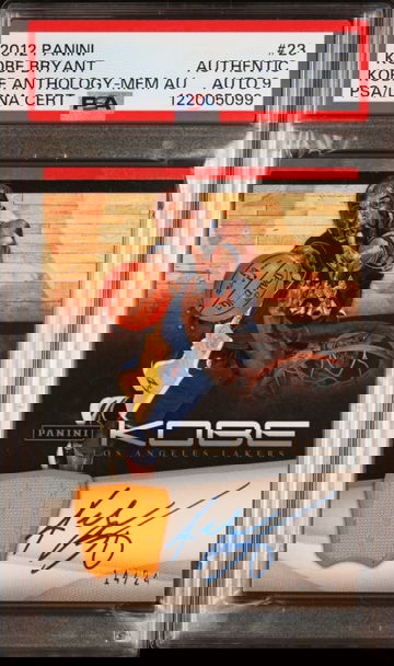 2012 KOBE BRYANT PANINI KOBE ANTHOLOGY /24 PSA AUTHENTIC