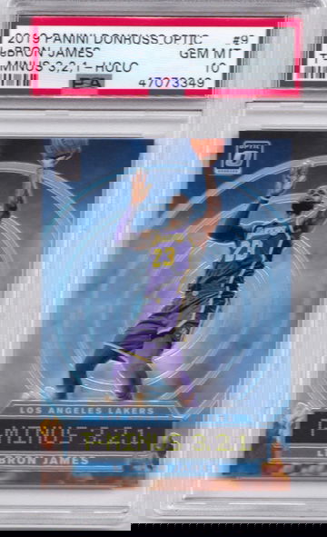 LeBron James 2019 Optic T-Minus Holo PSA 10
