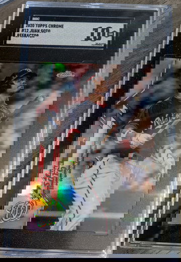 2020 Topps Chrome Refractor 12 Juan Soto SGC 10